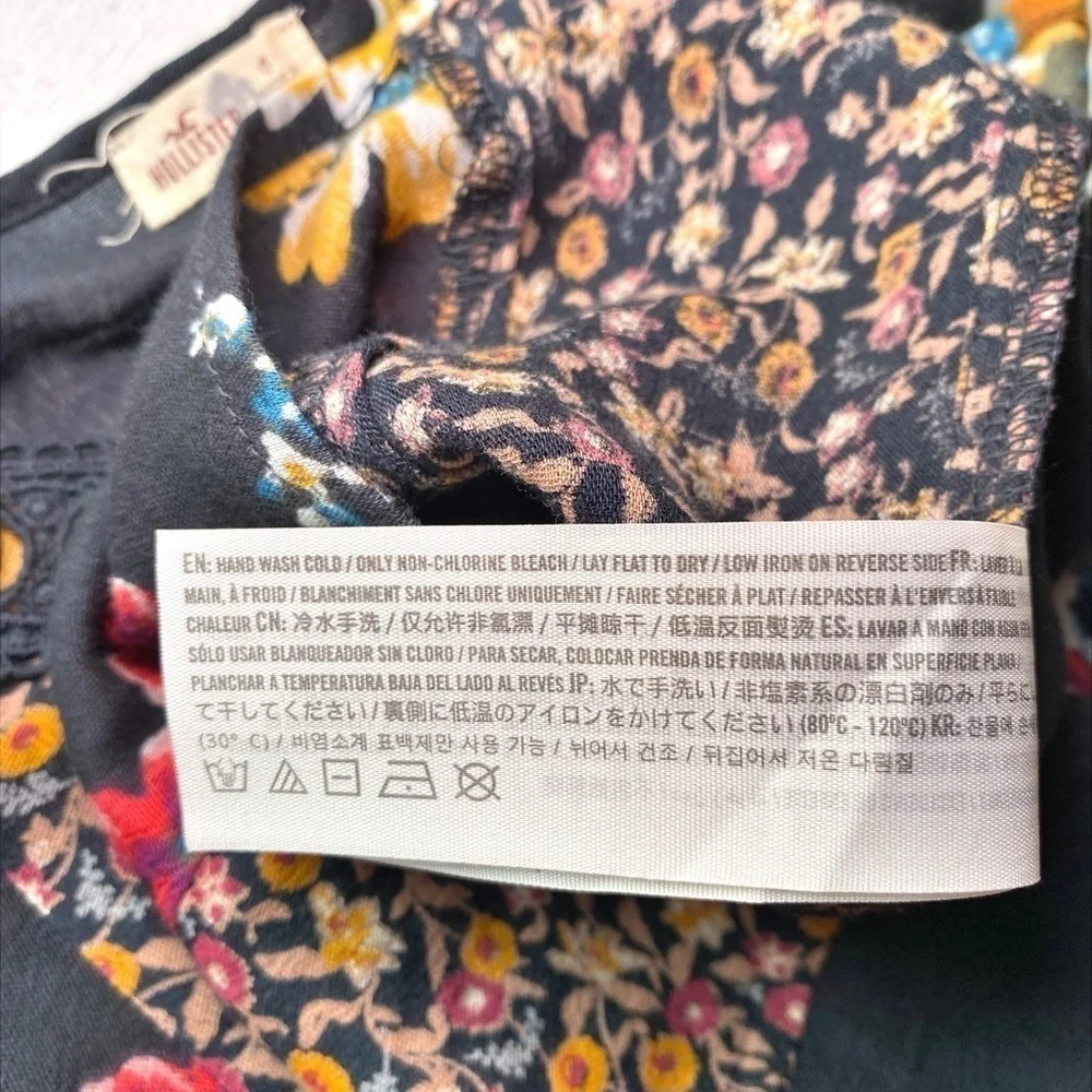 Hollister Y2K Baby Doll Patchwork Bohemian Floral Top - Picture 10 of 14